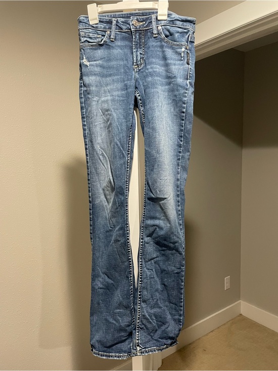 Silver Jeans Denim - Silver Jeans Women's Blue Flare Jeans- Waist 26in